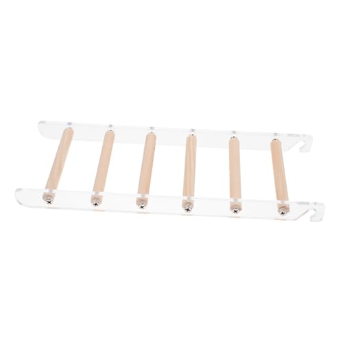 UKCOCO Parrot Ladder Toy for Small Birds Climbing Step Ladder Hooks for Cage Sturdy Bird Perch and Exercise Toy for Parakeets Cockatiels Lovebirds