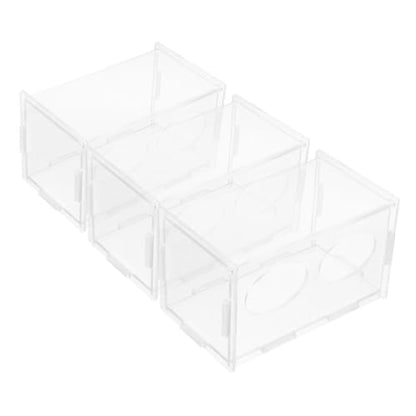 3pcs Chicken Feeder Automatic Poultry Feeding Container for Chickens and Quails Easy to Clean Promotes Feeding Schedule for Backyard Farmers