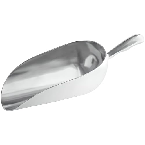 OCS Parts Aluminum 15.25-Inch Food and Ice Scoop | 85-Ounce | Professional Grade Scooper for Ice, Flour, Candy, Sugar, Rice, Popcorn, Coffee, and Beans for Home or Commercial Kitchens - size: 85-Ounce