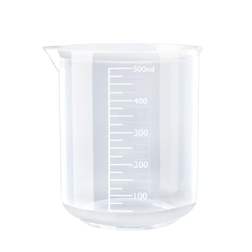 500ML Reusable Plastic Measuring Cup, Beaker Tip and Pour Measuring Containers for Kitchen Cooking Medicine Measure Tool - size: 500ml 1pcs