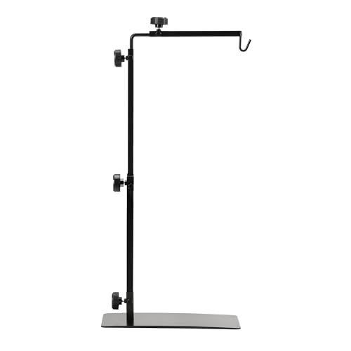 HealSmart Reptile Metal Lamp Stand Adjustable Floor Light Holder, Heating Light Landing Bracket, for Dome lampshade, Terrarium Tank, 15-36 Inch Height