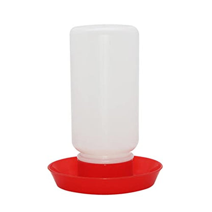 Chick Feeder and Waterer Set, 1L Baby Chicken Waterer Feeder, Baby Chicken Starter Kit, Hanging Poultry Drinker Quail Feeder, Small Coop Water Dispenser for Chickens, Turkeys, Ducks (Large Feeder) - color: Large Feeder