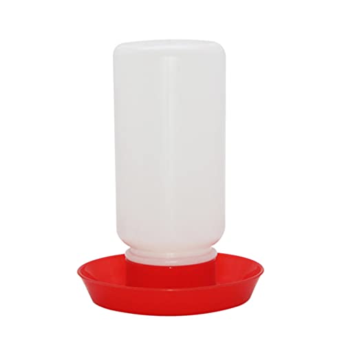 Chick Feeder and Waterer Set, 1L Baby Chicken Waterer Feeder, Baby Chicken Starter Kit, Hanging Poultry Drinker Quail Feeder, Small Coop Water Dispenser for Chickens, Turkeys, Ducks (Large Feeder) - color: Large Feeder