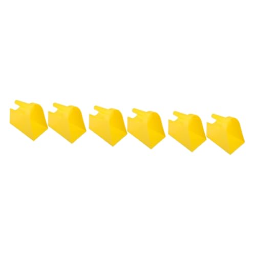 Milisten 6pcs Feeding Shovel for Poultry and Livestock Multi-use Farm Food Scoop Ergonomic Handle Smooth Edges for Easy Cleaning and Comfortable Grip
