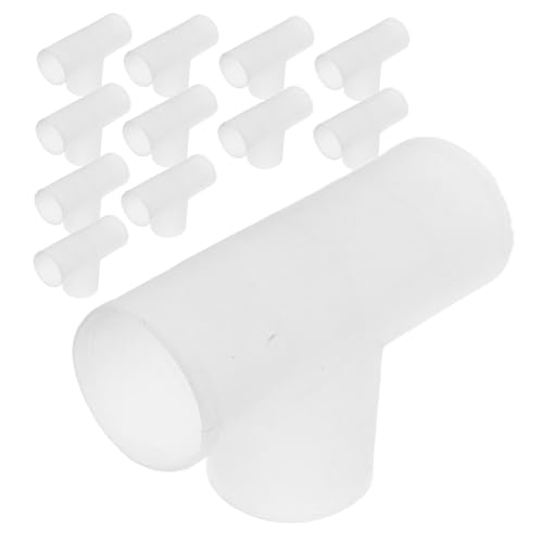 20 Pcs PVC Water Pipe Fittings Barbed Tee Connectors Elbow Adapters and Plugs for Drip Irrigation and Livestock Watering Systems