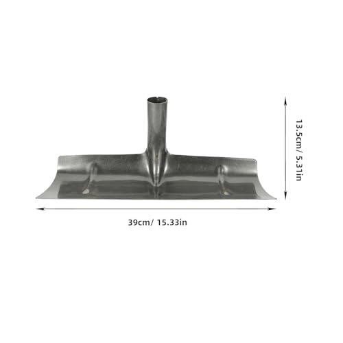 balacoo Manure Rake Head 15.35 in Iron Manure Spade for Poultry Coop Cleaning Manual Cleaning Tool for Fowl Waste Barn Walls and Floors Lightweight Portable