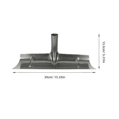 balacoo Manure Rake Head 15.35 in Iron Manure Spade for Poultry Coop Cleaning Manual Cleaning Tool for Fowl Waste Barn Walls and Floors Lightweight Portable