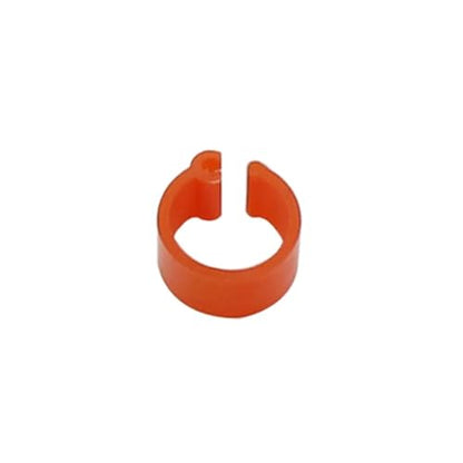 600Pcs 10 Colors Birds Feet Rings Inner Diameter 8mm Width 7mm Plastic Clip Ring Pigeon Quail Foot Farm Animal(Red) - color: Red