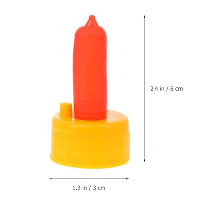 YARNOW 5pcs Bottle Nipples Replacement for Calf Lamb Goat Piglet Easy to Carry Outdoor Feeding