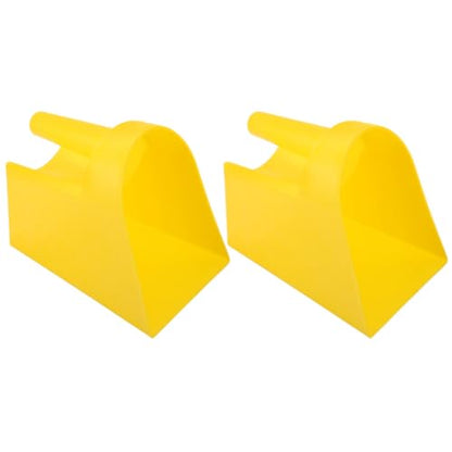 Yardwe Ergonomic Handle Plastic Scoop Multi-purpose Feeder for Livestock Feed