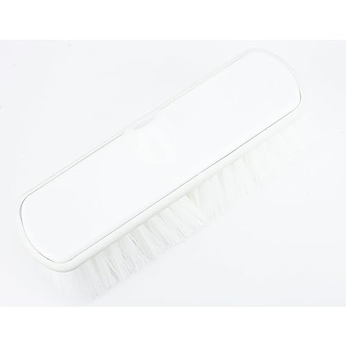 SPARTA Flo-Thru Heavy-Duty Deck Scrub Brush Nylon Bristled, Boat and Floor Scrub Broom with Protective Bumper for Floors and Large Equipment, Plastic, 9.5 Inches, White - color: White
