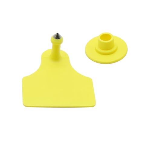 Cattle Ear Tags 150Pcs 40 * 50mm Goats Sheep Cattle Cows Pigs Blank Ear Tags Livestock Identification TPU Precision Eear Label Farm Animal Marker for Animals