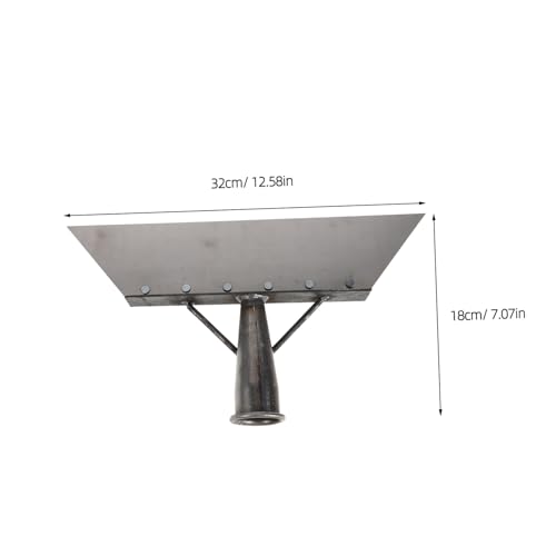 Homoyoyo Heavy Duty Steel Cleaning Shovel and Metal Poultry Dung Scraper for Farm Manure Removal, 32cm Manganese Steel Flat Shovel Scraper for Livestock Facility Cleaning