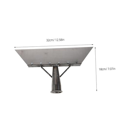 Homoyoyo Heavy Duty Steel Cleaning Shovel and Metal Poultry Dung Scraper for Farm Manure Removal, 32cm Manganese Steel Flat Shovel Scraper for Livestock Facility Cleaning