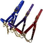 Heavy Duty Nylon Yearling Cow Halter with Control Chain (Hunter Green)