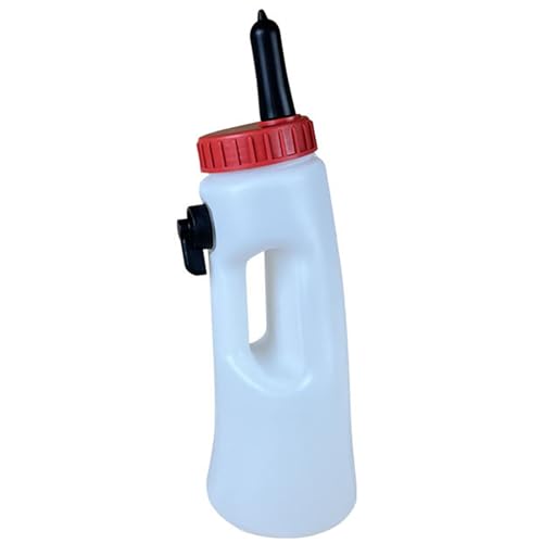 Calf Bottle with Detachable Nipple 2.5L Plastic Nursing Bottle with Regulating Valve and Handle Farm Equipment