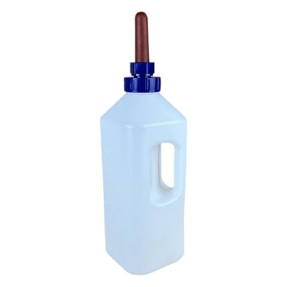 Large Capacity Livestock Milk Container Feeding Bottle with Leakproof Nipple Easy Refilling Mouth for Fawns Nursing - style: 5 liter capacity