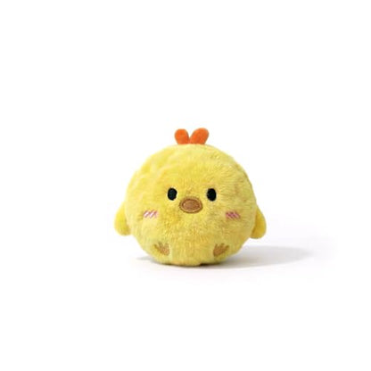 Mini Fluffy Squeaky Pet Ball for Small Dogs and Cats, 2-Inch Soft Plush Indoor Toy Ball, Gentle Interactive Play, 1 Pack Chick - color: Chick