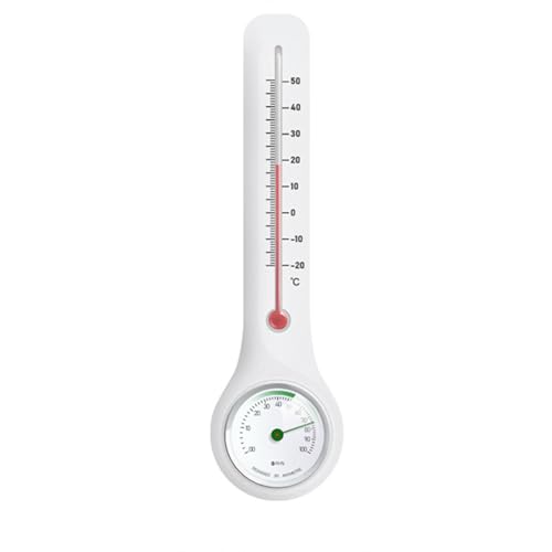 Indoor Outdoor Temperature Humidity Monitor for Agricultural Shed Industrial Facilities Households Shockproof Indoor Outdoor Humidity Monitor Wall Mounted Hygrometer Large Display Farm Greenhouse Home