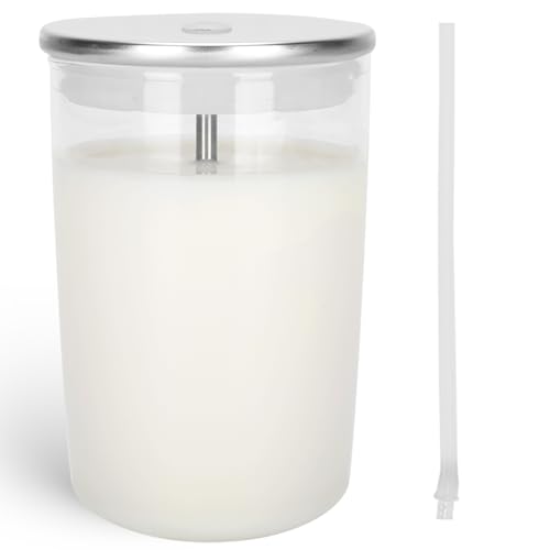 Glass Milk Container for Jura, 16.9oz Clear Glass Milk Container Compatible with Jura Coffee Machine Models: Z8,Z6,J6,S8, S80, E8,GIGA X8cG2/X8G2/X3cG2/X3G2/5,X8,X10,WE8,W3,X7,ENA 8,Micro 90,E6,D6 - style: Container