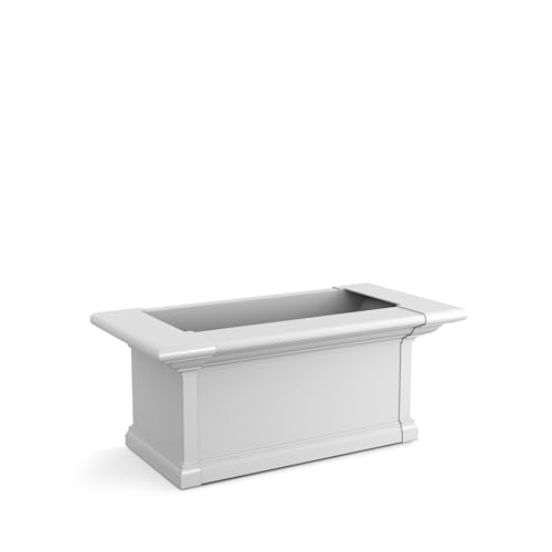Mayne 4822-W Yorkshire Window Box, 2-foot, White - size: 2-foot