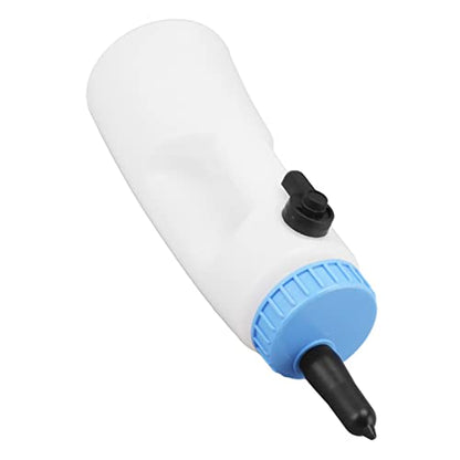 Vertical Calf Feeding Bottle, 2.5L Calf Milk Bottle PE Material, Sturdy Screw Cap with Handle, Control Valve for Calves Lambs, Strong Sealing, Vertical Calf Bottle