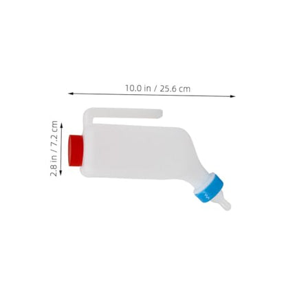 Pig Nursing Bottle for Livestock 1 Piece Plastic Milk Feeder for Goats Lambs and Small Animals Easy to Use Detachable Nipple for Efficient Feeding
