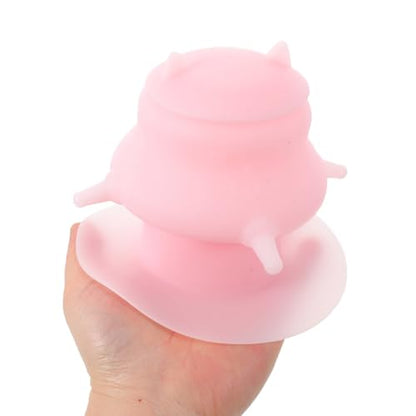 Pet Feeder Bowl with Nursing Nipple - Silicone Kitten Milk Feeder for Puppies and Small Animals - Puppy Milk Feeding Station for Animal Lovers - Pink - color: Pink