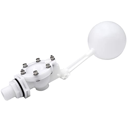 Water Float Valve with Adjustable Arm, Heavy Duty Float Valve 3/4 for Water Tank Pond, High Flow Rate (Pack of 2) - size: 12.9" in length (Pack of 2)