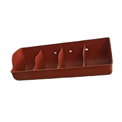 Pig Trough,Food Feeder,Small Animals Waterer,4 Compartment Farm Animal Supplies,Feeding Livestock Pets Fodder Slot,Pig Manger