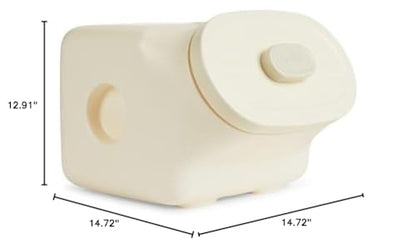 Reddy by Petco White Airtight Food Storage Container for Dogs Medium 25 lbs. - size: Medium