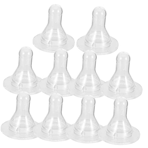 10Pcs Lamb Milk Bottle Nipples Durable Silicone Pacifiers for Feeding Newborn Animals for Calves Piglets and Lambs Replacement Nipples for Livestock Care
