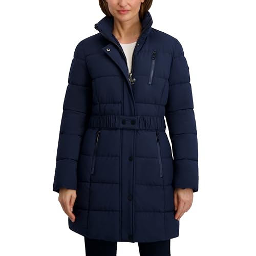 Nautica Women's Maxi Puffer - color: Navy Seas, size: X-Large