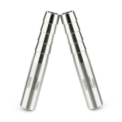 TAISHER 5PCS 304 Stainless Steel Pipe Fittings, 3/8" Barb, 2" Length Weld Nipple Cast Pipe - size: 3/8" Barb(2" Length)
