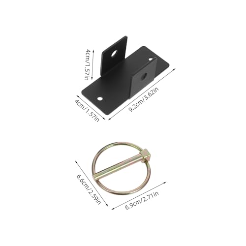 Heavy Duty Steel Stall Water Bucket Holder with Locking Pin Design Wall Mount Bucket Holder for Grain Feed for Livestock in Gardens and Garages