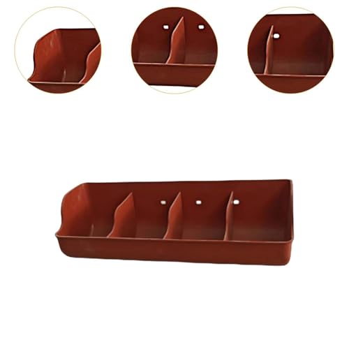 Pig Trough,Food Feeder,Small Animals Waterer,4 Compartment Farm Animal Supplies,Feeding Livestock Pets Fodder Slot,Pig Manger