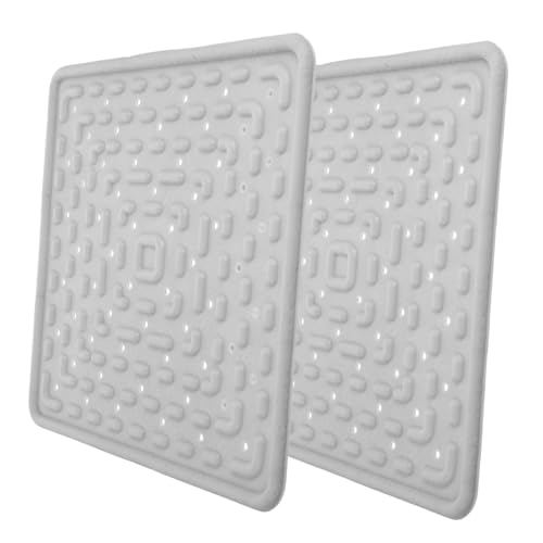 BESPORTBLE 2pcs Washable Chicken Nest Pads Soft Reusable Nesting Box Liners for Coop Laying Mats for Hens Grey Bedding for Comfortable Nesting