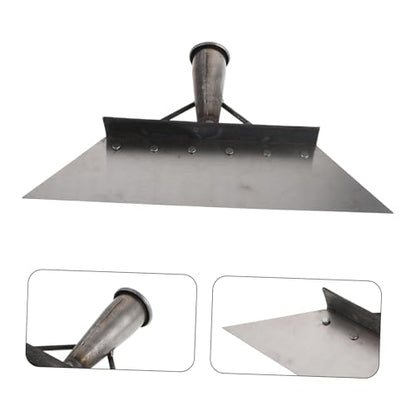 Heavy Duty Manganese Steel Farm Cleaning Shovel 32cm for Barn Manure Removal Livestock Dung Scraper Tool