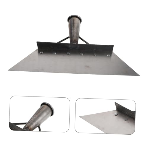 DOITOOL Manganese Steel Animal Dung Shovel 32cm for Farm Cleaning, Heavy Duty Multi-Function Scraper for Barn Manure Removal and Floor Cleaning