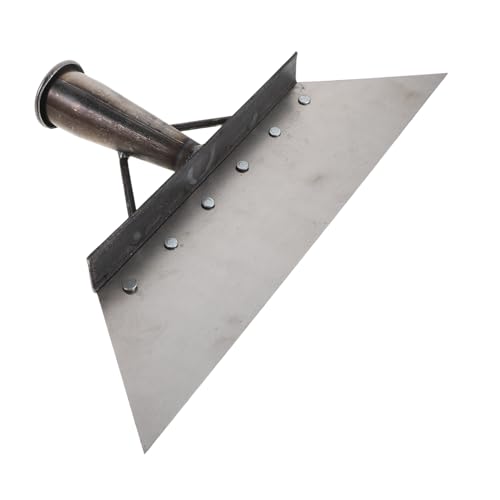 Abaodam Heavy Duty Manganese Steel Farm Dung Scraper Shovel 32cm for Barn Stall Cleaning and Poultry Manure Removal Tool