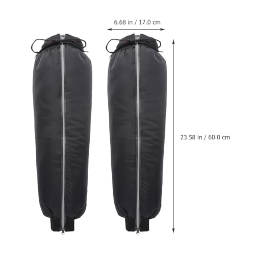 1 Pair Windproof Hiking Leg Gaiters for Calf with Reflective Design, Comfortable Pu and Lint Material, for Outdoor Hiking, Backpacking, and Long Riding