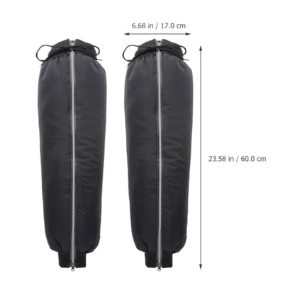 1 Pair Windproof Hiking Leg Gaiters for Calf with Reflective Design, Comfortable Pu and Lint Material, for Outdoor Hiking, Backpacking, and Long Riding