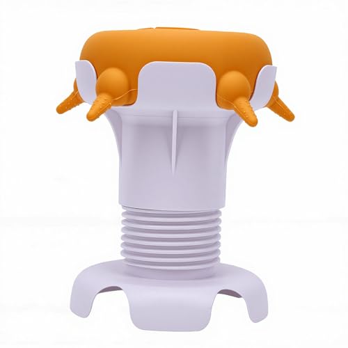 Pssopp Silicone Puppy Nursing Station Pet Milk Feeder Station, Silicone Puppy Nursing Feeder Milk Bowl for Newborn Rabbits Kittens Other Animals Feeding Supplies (Yellow) - color: Yellow