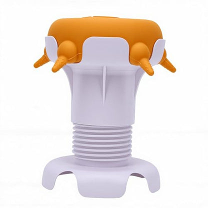 Pssopp Silicone Puppy Nursing Station Pet Milk Feeder Station, Silicone Puppy Nursing Feeder Milk Bowl for Newborn Rabbits Kittens Other Animals Feeding Supplies (Yellow) - color: Yellow