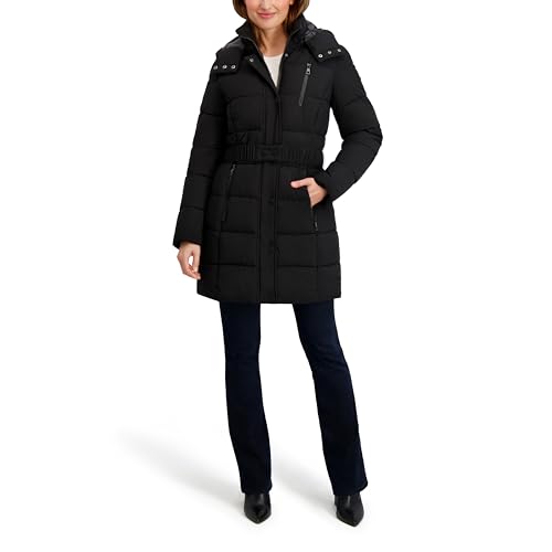 Nautica Women's Maxi Puffer - color: Black, size: X-Large