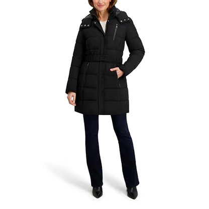 Nautica Women's Maxi Puffer - color: Black, size: X-Large