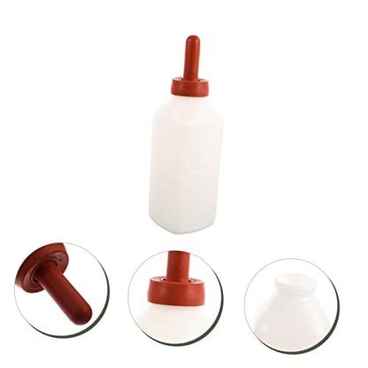 Thickened Vertical Hand-Operated Nursing Bottle for Calves Goats and Pigs Feeding Container Bite Design for Small Farm Animals