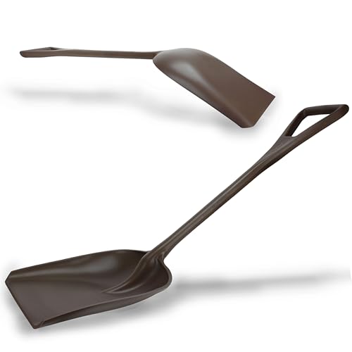 SPARTA Polypropylene Sanitary Shovel, One-Piece Molded Food and Ice Scoop for Commercial Kitchen and Bulk Ingredient Transfer, 10" x 13.75" Scoop, Brown - color: Brown, size: 10" x 13.75" Scoop