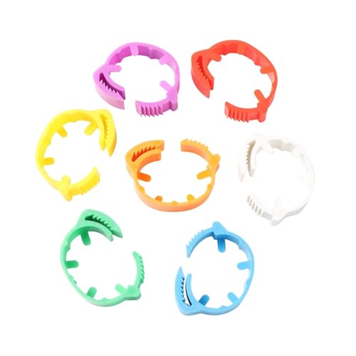 140 Pcs Inner Diameter 2~2.3cm Adjustable Chicken Foot Ring Poultry Leg Farm Identification Marker Tool for Duck(Red) - color: Red