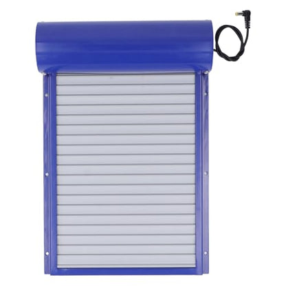 Pilipane Automatic Chicken Coop Door Solar Powered Programmable Timer Control Aluminum Chicken Door for Poultry Safety Iron Sheet Metal Plastic 37x24.7cm